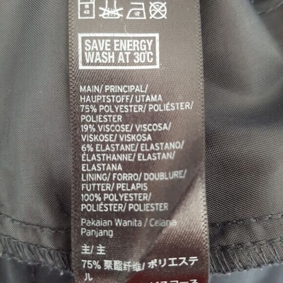 TOPSHOP | Ankle Cropped Dress Pants High Rise Navy Blue Sz 6 - Picture 8 of 9